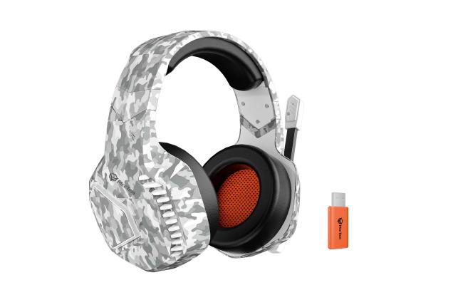 Meetion BTH014 2.4G Wireless Bluetooth & Wired Gaming Headset -White