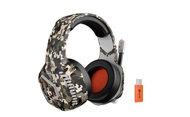 Meetion BTH014 2.4G Wireless Bluetooth & Wired Gaming Headset -Yellow
