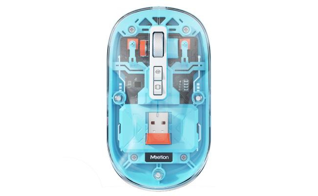 Meetion BTM005 Dual Mode 2.4G Bluetooth & Wireless Mouse -Blue
