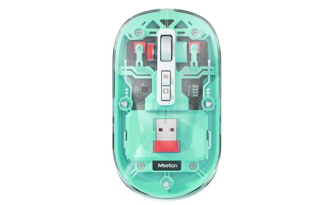 Meetion BTM005 Dual Mode 2.4G Bluetooth & Wireless Mouse -Green