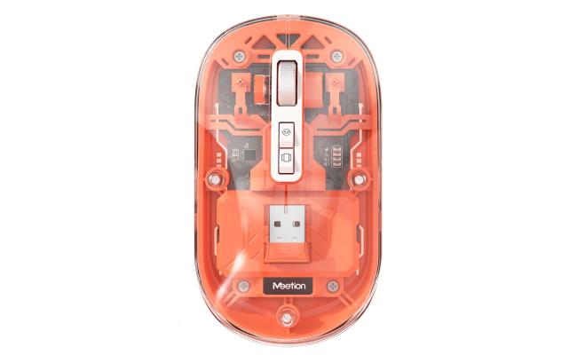 Meetion BTM005 Dual Mode 2.4G Bluetooth & Wireless Mouse -Orange