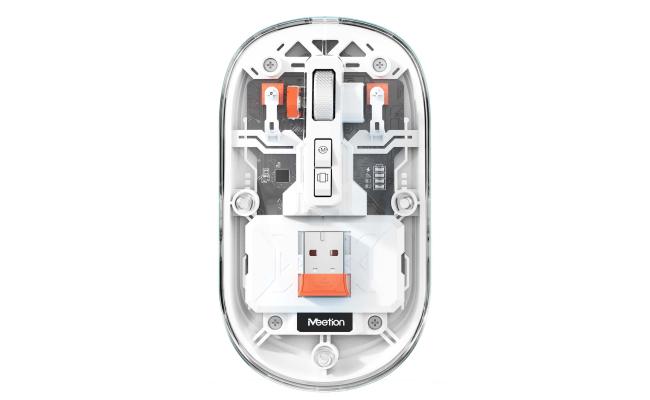 Meetion BTM005 Dual Mode 2.4G Bluetooth & Wireless Mouse -White