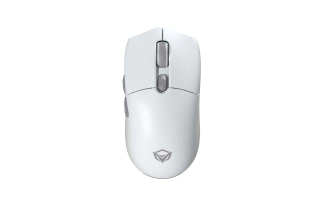 Meetion GW33 Tri-Mode 2.4G Wireless Bluetooth & Wired Gaming Ergonomic Mouse -White