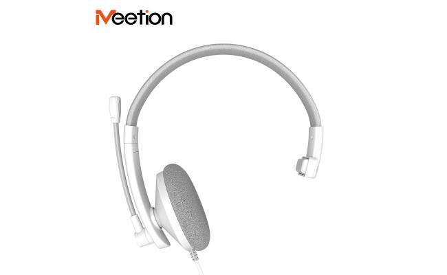 Meetion HP002U Telephony USB Wired Headset -White
