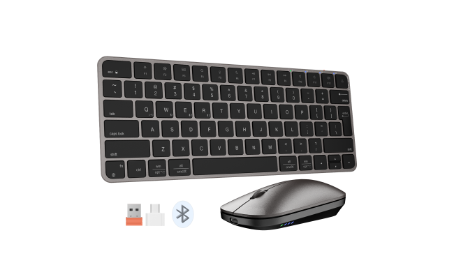 Meetion ikey C210 Wireless Ultra-thin Keyboard and Mouse Combo -Black