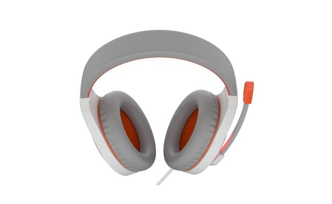 MeeTion MT-HP021 Stereo Gaming Headphones White Orange Lightweight Backlit