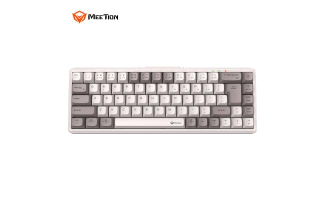 Meetion MT-MK12 Tri Mode Gaming Keyboard 65% -White