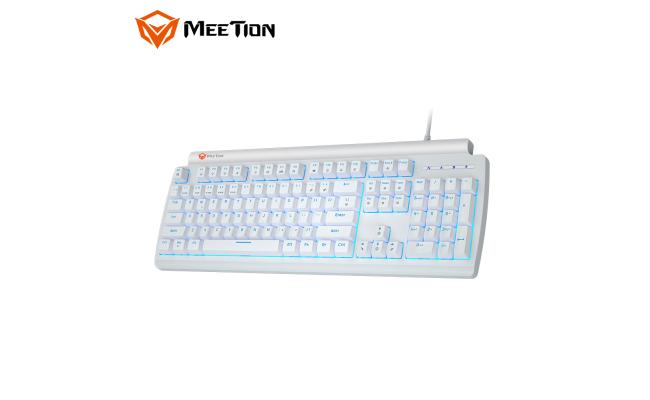 Meetion MT-MK600 Blue Switch Olly Go Mechanical Gaming Keyboard -White