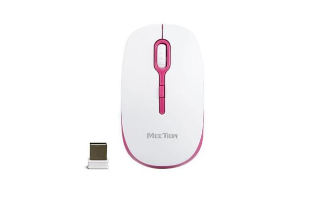 MeeTion MT-R547 2.4G USB Wireless Optical Mouse -Red