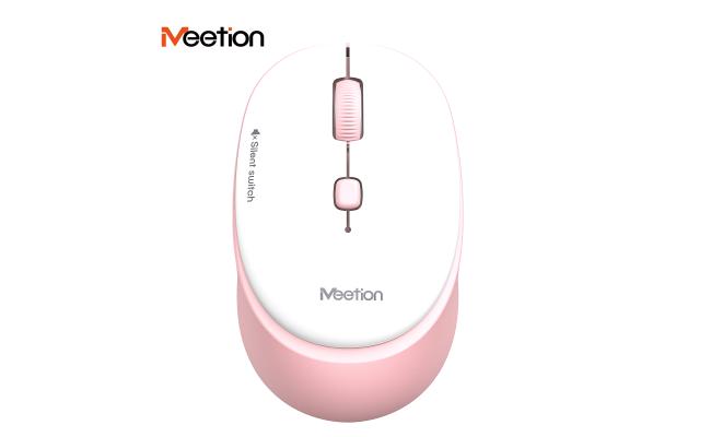 MeeTion R571 5 Colors Silent 2.4ghz Wireless Mouse -Pink