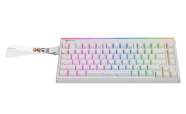 Meetion VibeKeyB75 Compact 75% Wireless Membrane Gaming Keyboard -White