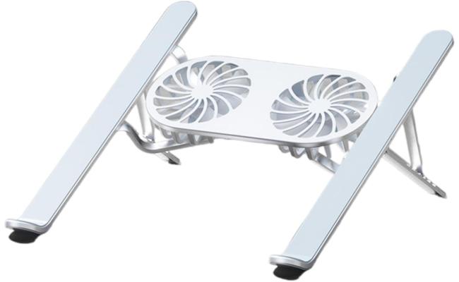 N3 Adjustable Aluminum Laptop Stand with Cooling Fan -Grey