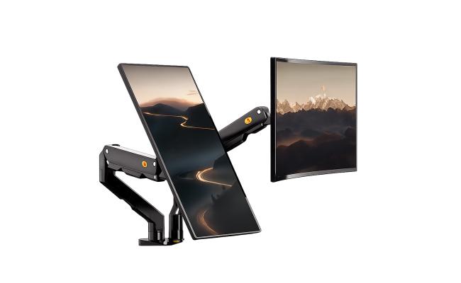 NB North Bayou G55 27″-34″ Dual Monitor Desk Mount TV Bracket