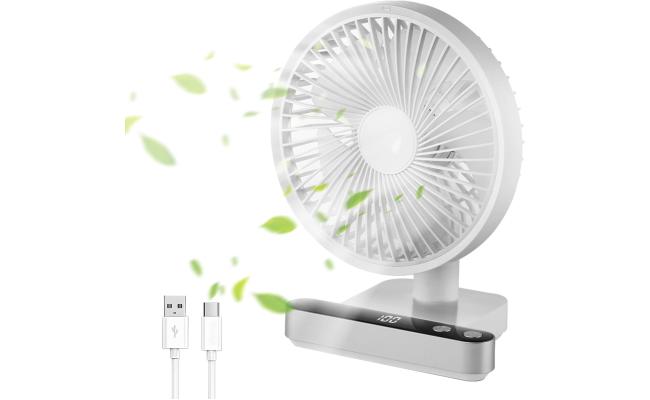 Portable 4 Wind Speed Rechargeable USB Desktop Fan 4W