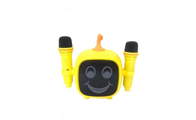 Portable Bluetooth SD506 Speaker KTV With Dual Wireless Microphone