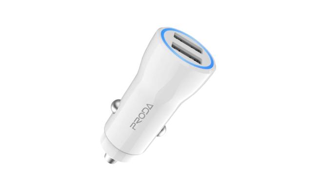 PRODA PD-C28 Car Charger Dual USB Led Light (3.1A)