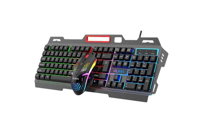 QS-602 Gaming RGB Wired USB Keyboard & Mouse Combo
