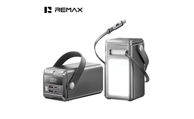Remax FP-33 Type-C Telescopic Cable PD100W LED Light Fast Charging Power Bank 60000mAh