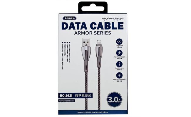 Remax RC-162i Armor Series USB to Iphone Lightning Data Cable 3.0A 1M