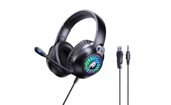 Remax RM-705 RGB Gaming Wired Headset Headphone USB+3.5mm -Black