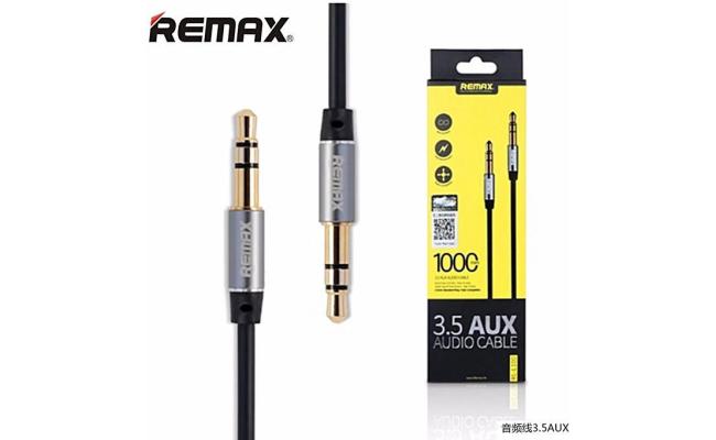Remax RM-L100 3.5mm Copper alloy body & TPE material Aux Audio Cable