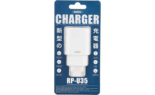 Remax RP-U35 Simple Series Dual USB Adapter EU - White