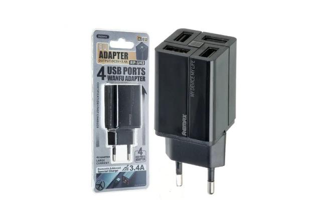 Remax RP-U43 4 USB Port Wall Charger