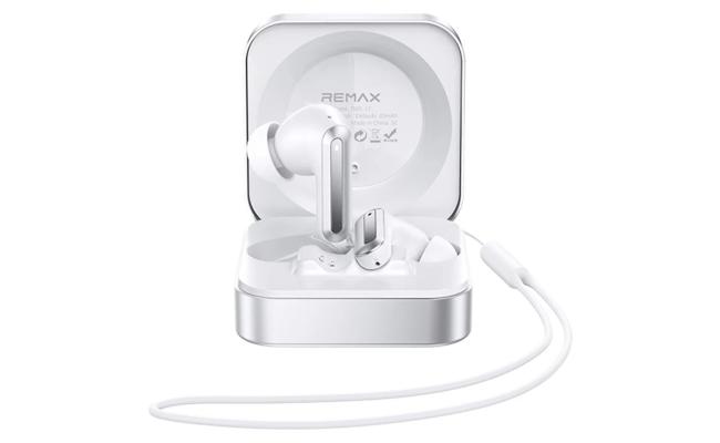 Remax TWS-17 True Stereo Music Calling Earphone with Phone Holder -White