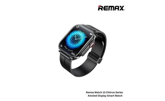 REMAX Watch 13 Chirei Series Amoled Display Smart Watch -Black