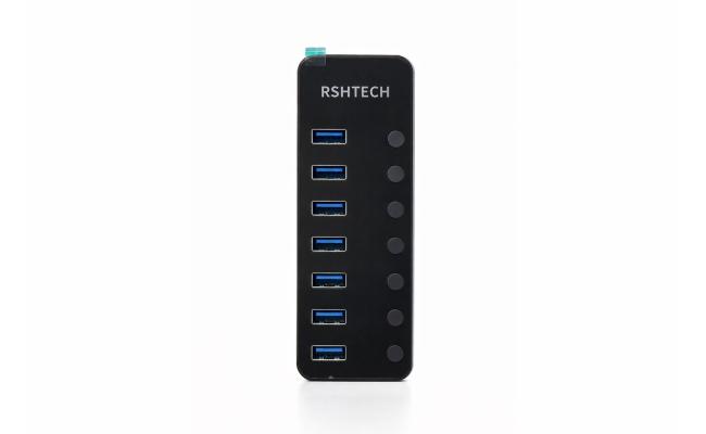 RSHTECH RSH-518 7 Port USB 3.0 Hub 5Gbps