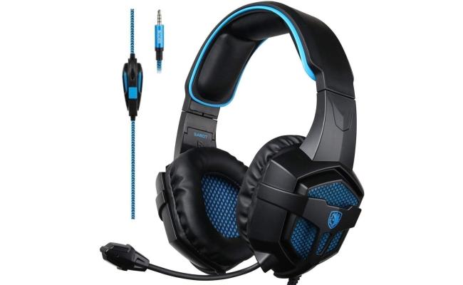 SADES SA807 Gaming Headset Headphone Stereo Sound 3.5mm Wired with Mic for PC/New Xbox One/PS4