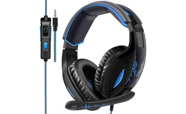 SADES SA816 Gaming Headset with Microphone Over-Ear Gaming 3.5 Headphones for PS4 /PC/Controller