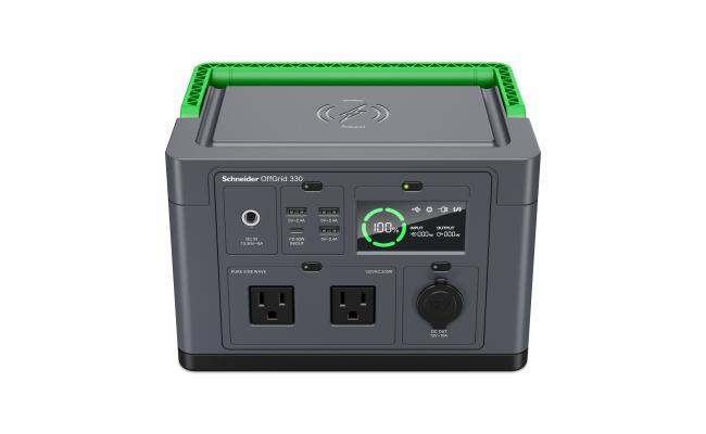 Schneider OffGrid Portable Power Station 330 120V 332Wh Lithium-ion