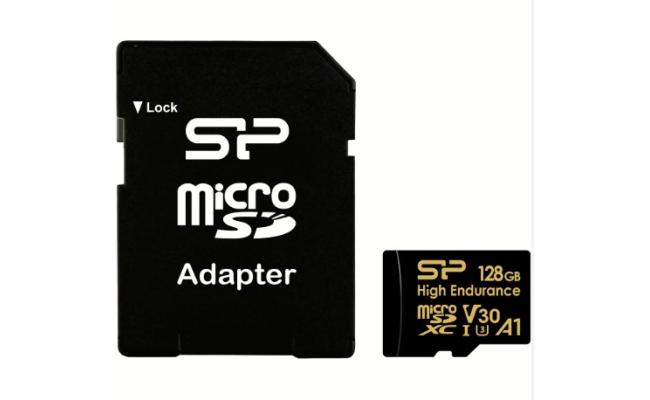 Silicon Power 128GB Golden Series High Endurance microSDXC UHS-I Card