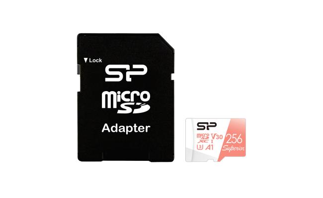 Silicon Power 256GB 4K Superior microSDXC A1 UHS-I Card