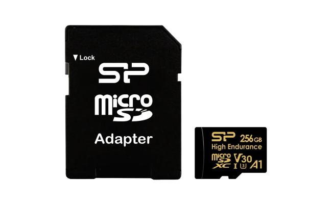 Silicon Power 256GB Golden Series High Endurance microSDXC UHS-I Card
