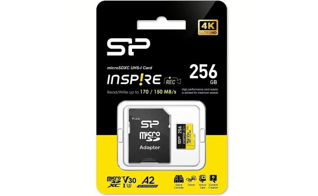 Silicon Power 256GB Inspire mircoSDXC UHS-I Card