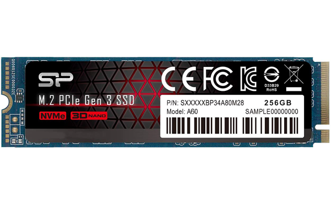 Silicon Power 256GB PCIe Gen3×4 P34A60 NVME
