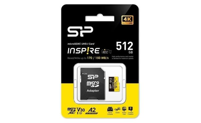 Silicon Power 512GB Inspire mircoSDXC UHS-I Card