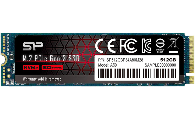 Silicon Power 512GB PCIe Gen3×4 P34A60 NVME