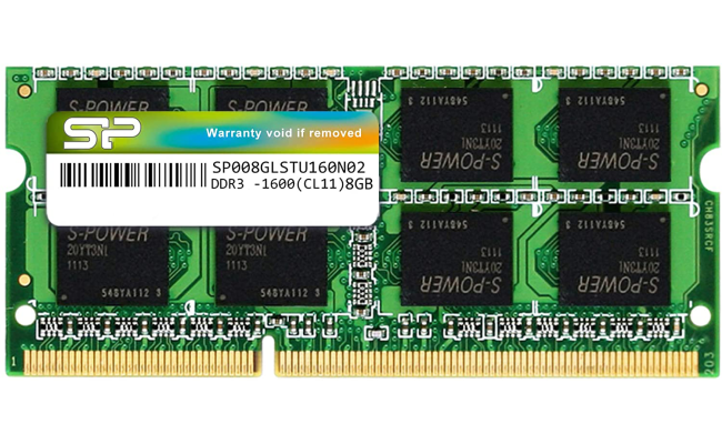 Silicon Power 8GB DDR3 SODIMM-1600 MHz For Laptop