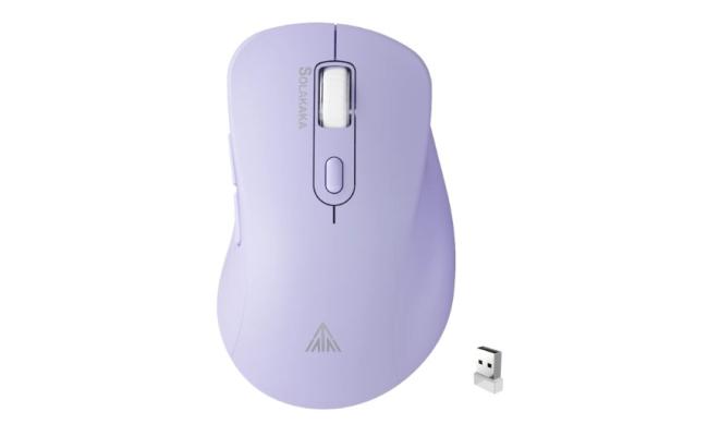 SOLAKAKA SM66 Dual Mode Wireless Gaming Mouse -Purple