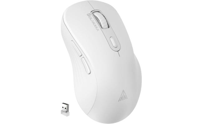 SOLAKAKA SM66 Dual Mode Wireless Gaming Mouse -White