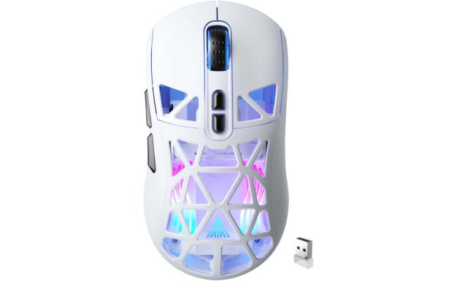 SOLAKAKA SM802 RGB Tri-Mode Gaming Mouse -White