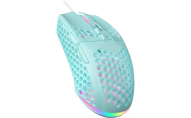 SOLAKAKA SM900 Wired Gaming Mouse with Honeycomb Shell USB -Green