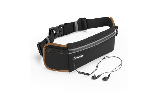 UGREEN LP112 Ultimate reflective stripe Running Belt with headphone outlet black