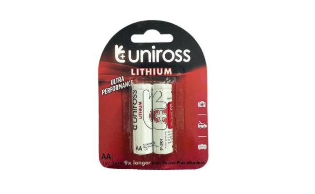 Uniross AA Utlra Performance Lithium Battery 1.5V