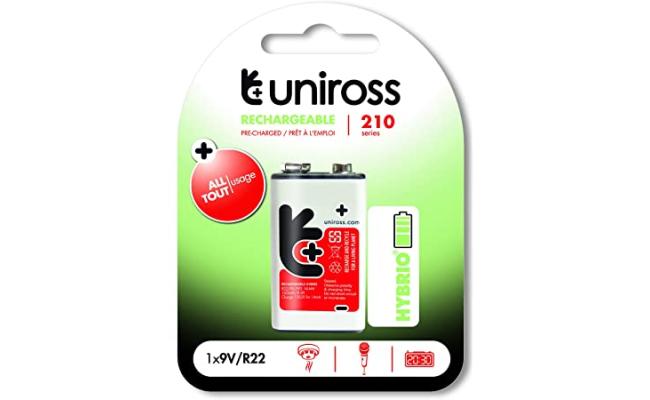 Uniross Rechargeable 9V Battery