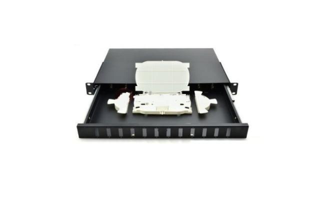 Unloaded 12 Port Fiber Optic Patch Panel Duplex