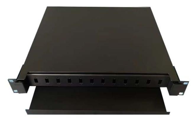Unloaded 12 Port Fiber Optic Patch Panel Simplex